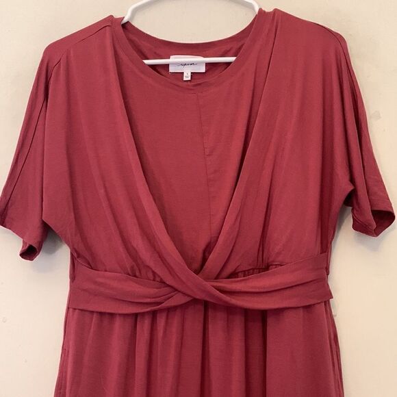 Soma honey rose tie waist short sleeve dress Size S NWT - Picture 3 of 8
